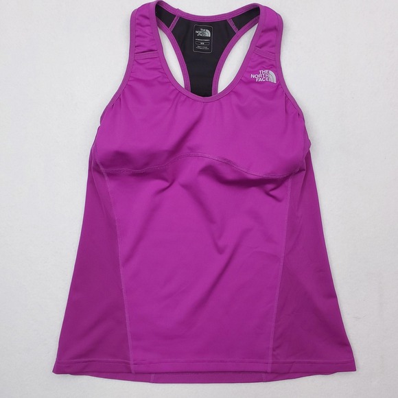 The North Face Tops - North Face Tank Top Womens Medium Fuchsia VaporWick Athletic Racerback Running‎